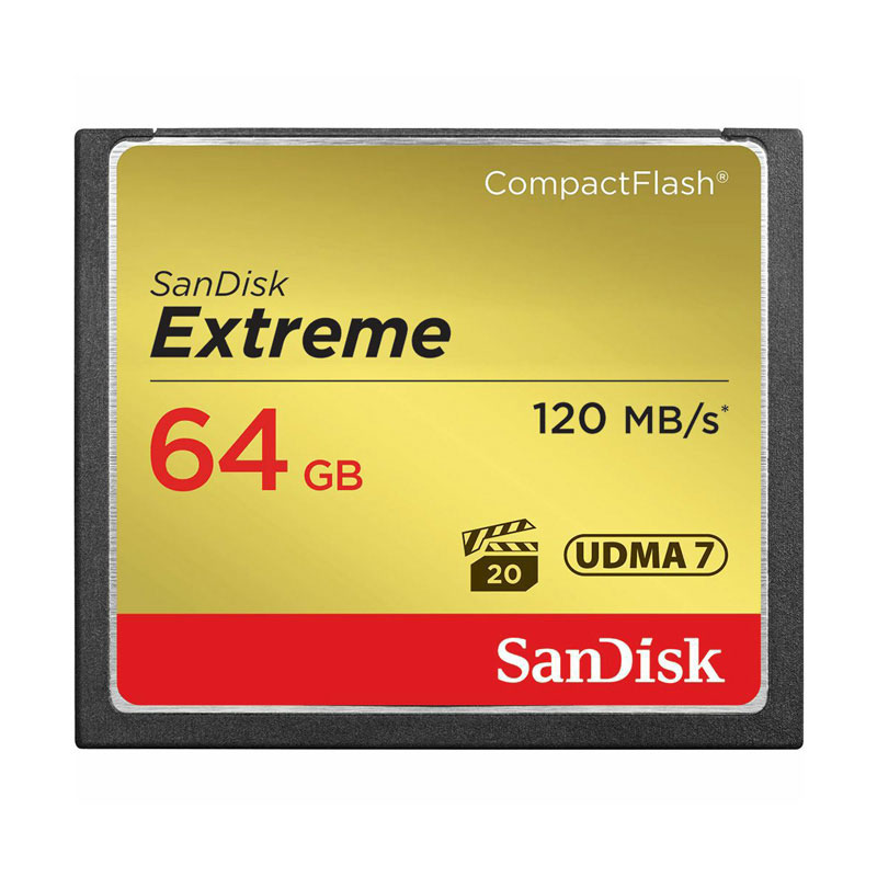 エクストリーム コンパクトフラッシュカード UDMA7 800倍速 120MB/秒 64GB SDCFXSB-064G-G46 英語パッケージ 〔並行輸入品〕
