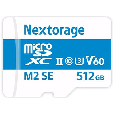 microSDXC UHS-II V60 U3 CL10 メモリーカード 512GB NX-M2SE512G