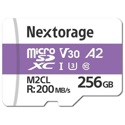 microSDXC UHS-I V30 U3 CL10 メモリーカード 256GB NX-M2CL256G