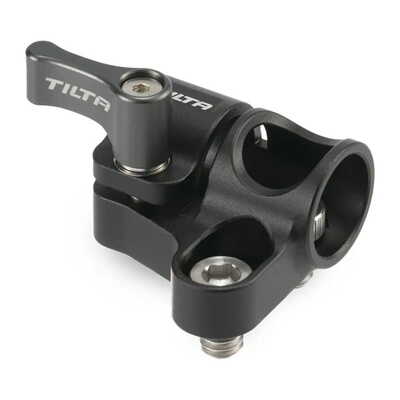 15mm Rod Holder to Dual 1/4-20 Adapter - Black TA-15RH-D1420-B