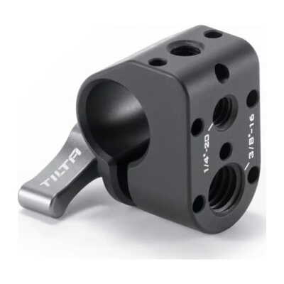 15mm Rod Holder to Mounting Block - Black TA-15RH-MB-B