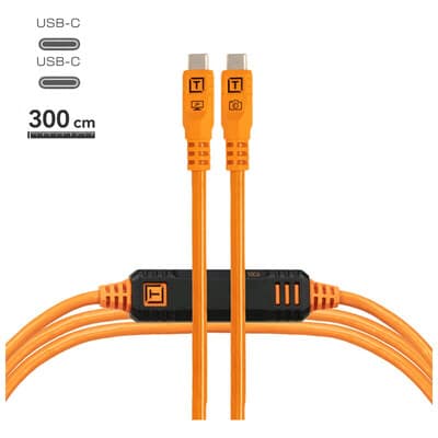 テザープロ オプティマ 10G USB-C ケーブル (3m) CUC10G2B-ORG