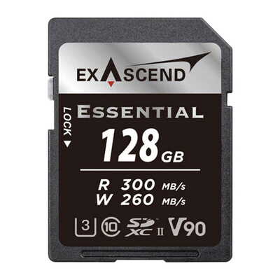 Essential UHS-II SDXC Card 128GB V90 EX128GSDU2-S