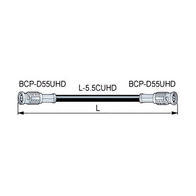 D5.5UHDC01E BNCケーブル(12G-SDI対応) 1m 黒