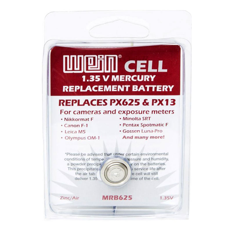 WeinCell 1.35V 水銀代替(亜鉛/空気)電池 MRB625