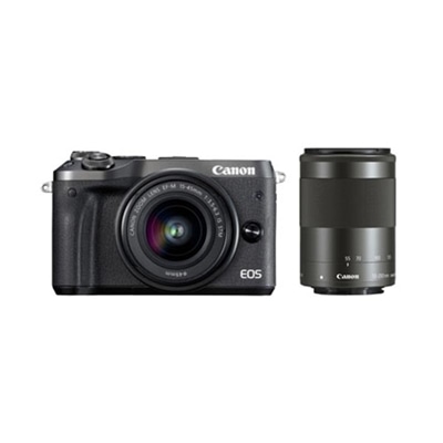 EOS M6 ダブルズームキット ブラック (アウトレット)