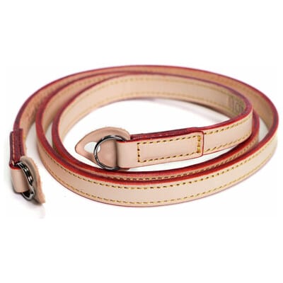 フジヤカメラ80th×蔵Cura 馬革(ヌメ) ネックストラップ コバ朱色（2025年12月24日発売予定）