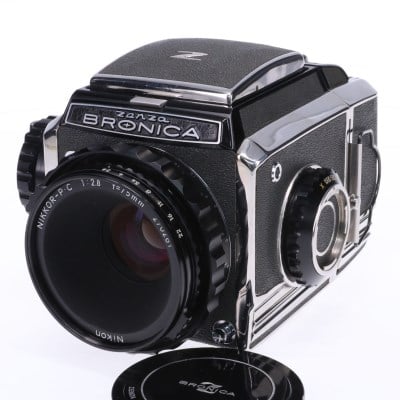 S2ウエストフィルムバック付 + NIKKOR-P・C 75mm F2.8