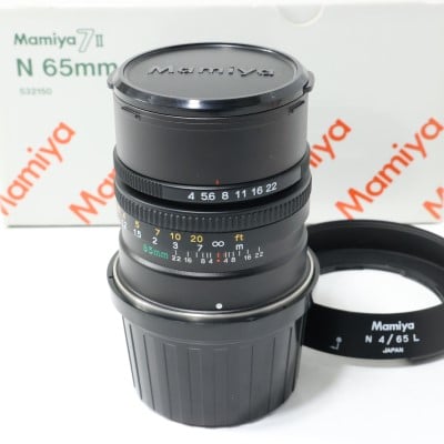Mamiya N F4 L 65mm レンズ マミヤ7 Ⅱ レンズフード付き Mamiya 7用 N 65mm F4 L 中古 C2120122846572｜中古通販フジヤカメラ