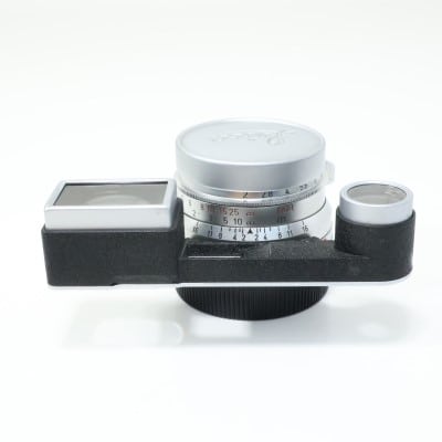 Leica ズミクロン M 35mm F2 M3用メガネ付 シルバー 8枚玉 中古