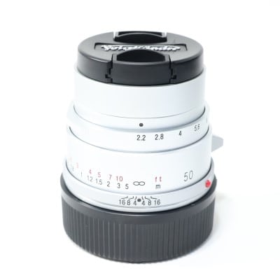 Voigtlander COLOR-SKOPAR 50mm F2.2 VM シルバー 中古 C2120126697637
