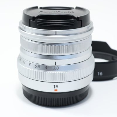 FUJIFILM XF16mm f2.8 R WR シルバー 超美品 Jifilm xf 27mm f/2.8 r wr用メタルレンズフード,Fujifilm xt5