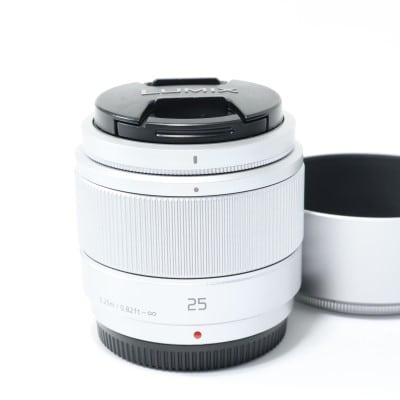 Panasonic LUMIX G 25mm/F1.7 ASPH. シルバー H-H025-S 中古