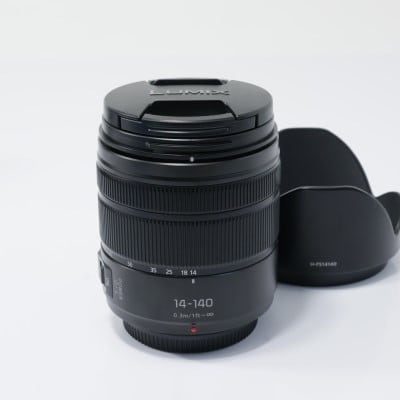 【中古美品】LUMIX 14-140mm 保護フィルタ付 Panasonic LUMIX G VARIO 14-140mm/F3.5-5.6 II ASPH./POWER O.I.S. H