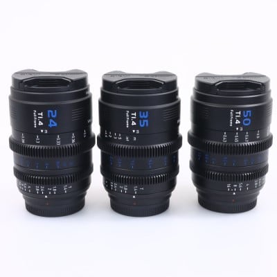 マウント交換式シネマレンズ Vision Prime T1.4 Full Frame 3本セット(24/35/50) E/ブラック(L/RF/Z交換マウントアダプター付)