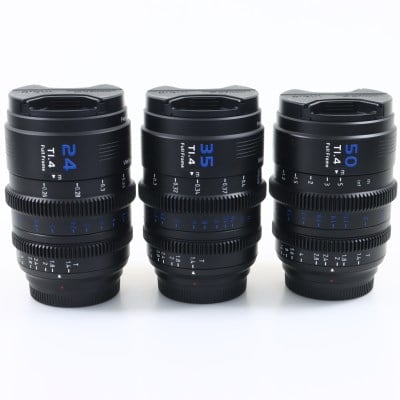 マウント交換式シネマレンズ T1.4 Full Frame 3本セット(24mm/35mm/50mm) E/ブラック(L/RF/Z交換ADP付)