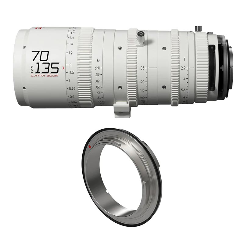 DZO-FF70135E-RF [Catta Zoom 70-135mm T2.9 Eマウント(ホワイト) 交換用RFマウント同梱モデル]