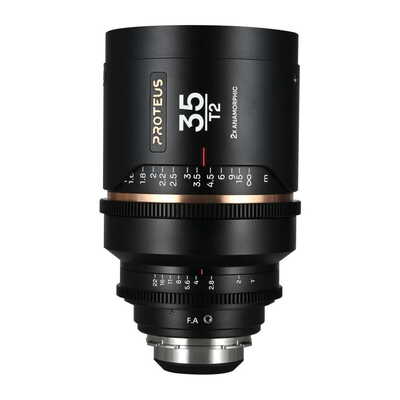 Proteus 2×Anamorphic 35mm T2 Amber Arri PL/Canon EF