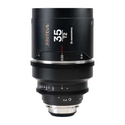 Proteus 2×Anamorphic 35mm T2 Silver Arri PL/Canon EF