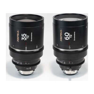 Proteus 2×Anamorphic 2Lens Bundle (35mm/60mm) Silver Arri PL/Canon EF