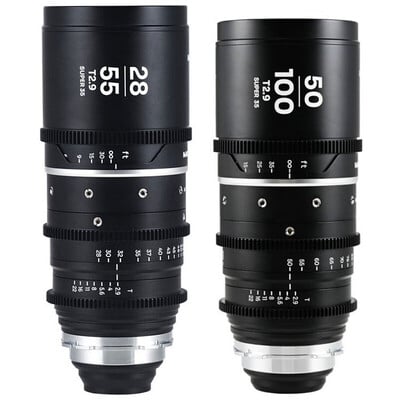 Nanomorph Zoom 1.5X S35 2Lens Bundle (28-55mm & 50-100mm) Silver LAO0494
