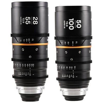 Nanomorph Zoom 1.5X S35 2Lens Bundle (28-55mm & 50-100mm) Amber LAO0496