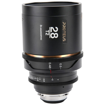 Proteus 2X Anamorphic 28mm T2 Amber (Feet) ArriPL/キヤノンEF LAO0622