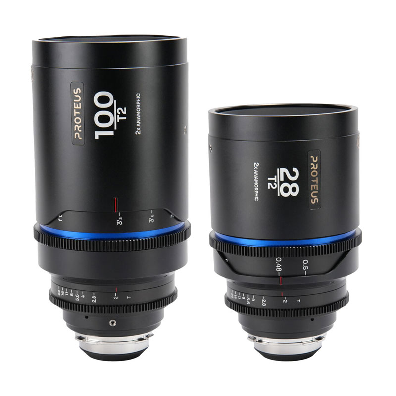Proteus 2X Anamorphic 2Lens Bundle (28mm/100mm) Blue (Feet) ArriPL/キヤノンEF LAO0627