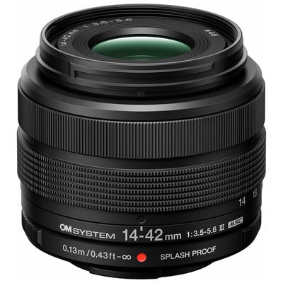 OM SYSTEM M.ZUIKO DIGITAL 14-42mm F3.5-5.6 III ブラック（2026年10月下旬発売予定）
