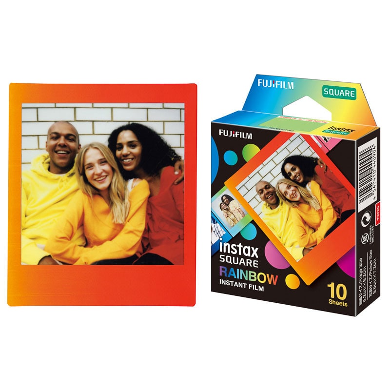インスタントカラーフィルム instax SQUARE レインボー