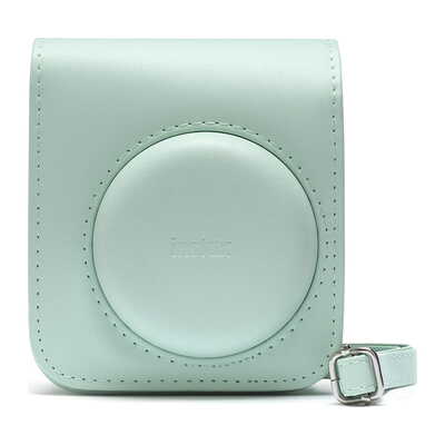 instax mini 12用 カメラケース ミントグリーン