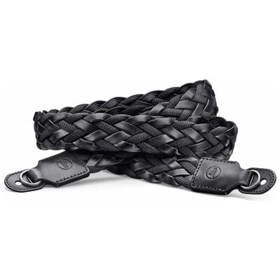 キャリングストラップ 平編みレーヨン&レザーブラック 14696(2025年12月発売予定)