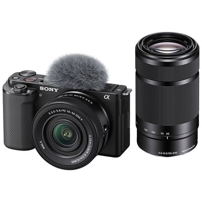 VLOGCAM ZV-E10 ダブルズームレンズキット ブラック ZV-E10X B