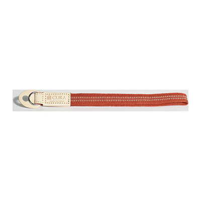 正絹 真田紐ハンドストラップ 20cm レッド/シルバー