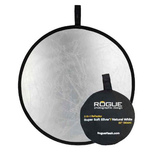 ROGUE 2-in-1 80cmシルバー/ホワイト 折りたたみ式レフ