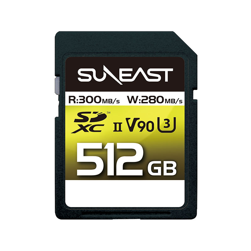 ULTIMATE PRO SDXCカード 512GB UHS-II V90 SE-SDU2512GA300