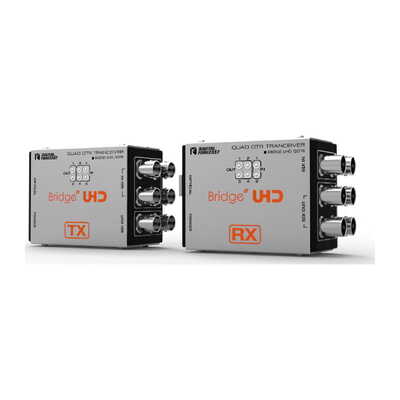 UHD_QOTR 4K UHD対応3G-SDI6系統伝送光延長器(送受信機セット)