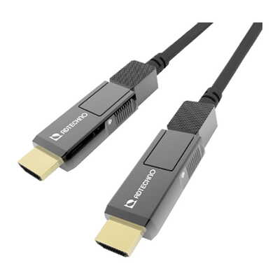 AHG-040M 18Gbpsフルスペック対応高強度光ファイバ脱着式HDMIケーブル 40m