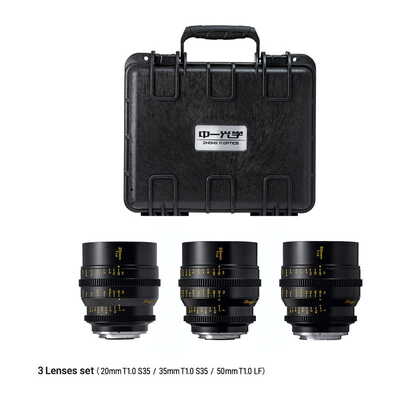 SPEEDMASTER CINEMA 3本セット 20mm T1.0 S35 + 35mm T1.0 S35 + 50mm T1.0 LF 富士フイルムXマウント