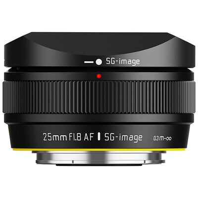 SG-image AF 25mm F1.8 富士フイルムX APS-C ブラック