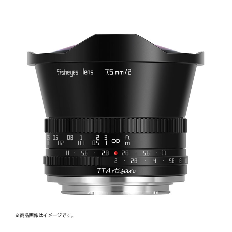 TTArtisan 7.5mm f/2 C Fisheye ブラック キヤノンEF-Mマウント