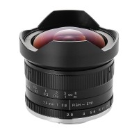 7Artisans 7.5mm F2.8 FISH-EYE II ブラック 富士フイルムXマウント 75FXB2