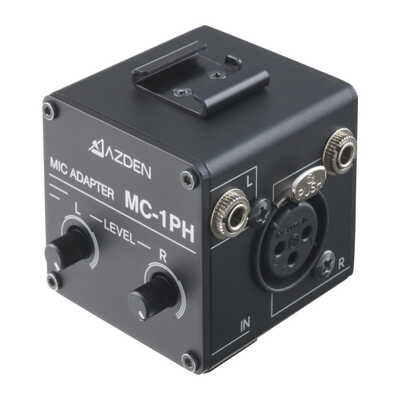 MC-1PH(Black) [ファンタム電源供給機能付きマイクアダプター(ブラック)]