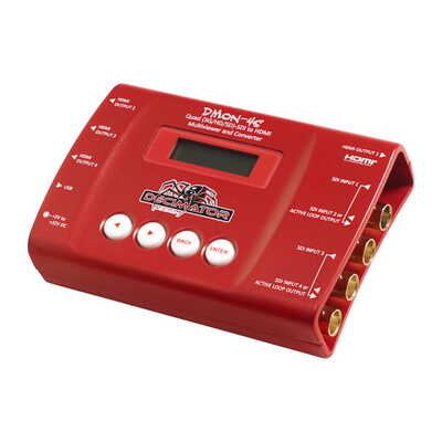 DMON-4S 1:4 マルチビューワー/SDI to HDMI コンバータ