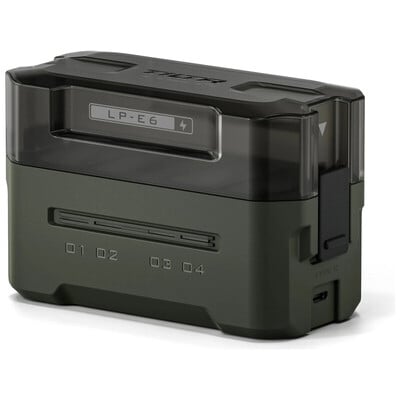 Portable Charging Station for Canon LP-E6 Battery TBC-E6-GN