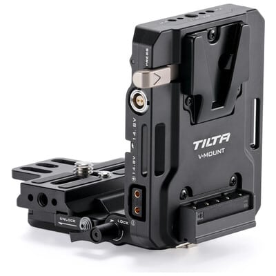 調整式アルカレシーバー付Mini Vマウントバッテリープレート TA-BTP4K-V-B