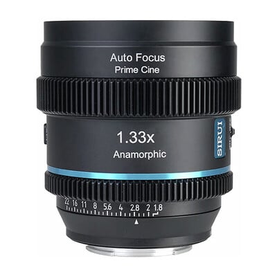 オートフォーカスアナモルフィックレンズ 20mm T1.8 1.33x S35 MFT/ブルー