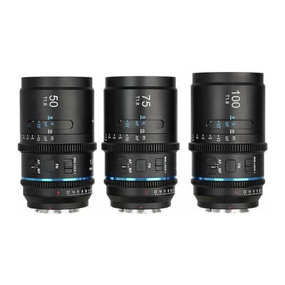 Astra 50/75/100mm T1.8 1.33X フルフレーム オートフォーカスアナモルフィックレンズ Eマウント/ブルー