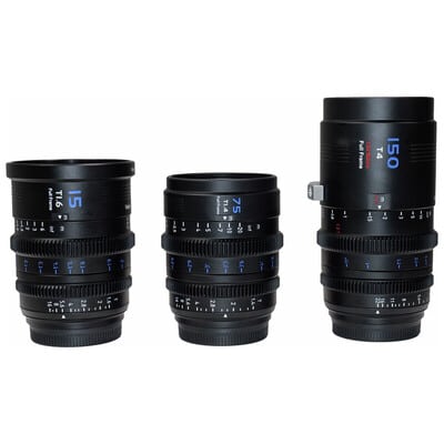 マウント交換式シネマレンズ Vision Prime Full Frame 3本セット(15mm/75mm/150mm) E/ブラック(L/RF/Z交換ADP付) VP-1-3DS-B-JP