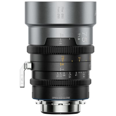 IronStar 75mm フルフレーム アナモルフィックレンズ T1.9 1.5x PL/ブルー(EFアダプター付) IRON-75-B-JP(2026年6月22日発売予定)